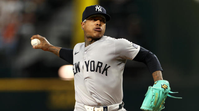 Marcus Stroman #0 of the New York Yankees pitches against the Texas Rangers during the first inning at Globe Life Field on September 4, 2024 in Arlington, Texas. 