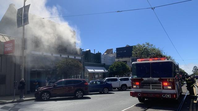 West Portal building fire 