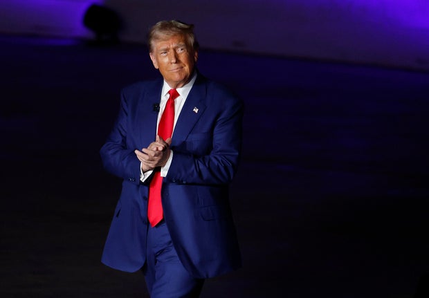 Former President Donald Trump participates in a Fox News Town Hall with Sean Hannity