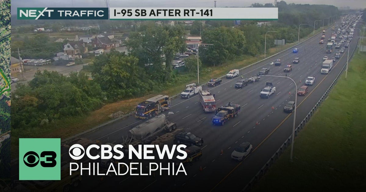 4 lanes blocked on I-95 south in Delaware after tractor-trailer