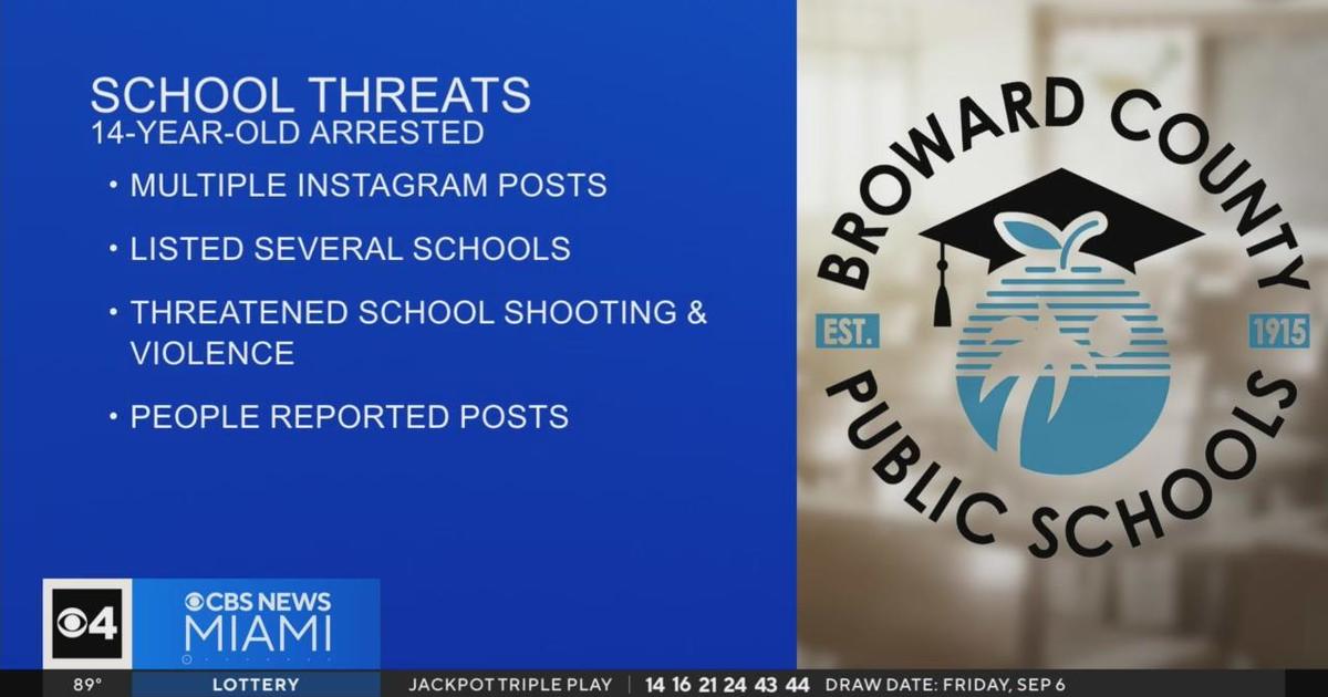 14-year-old arrested in Broward school threats investigation