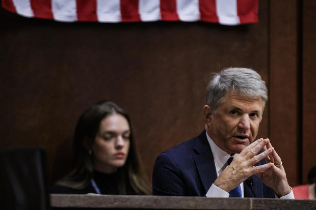 Committee Chairman Michael McCaul speaks during a House Committee on Foreign Affairs hearing on Capitol Hill on January 11, 2024 in Washington, DC. 