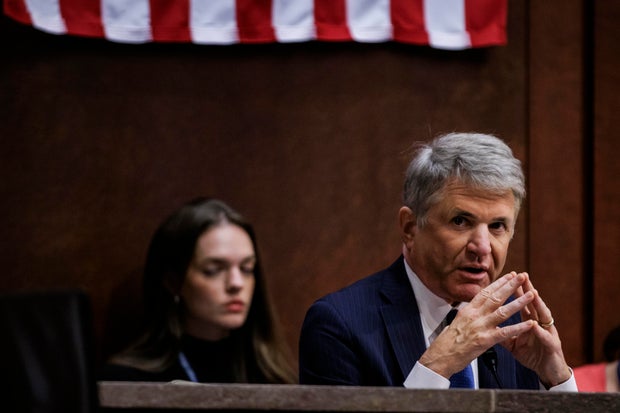 Committee Chairman Michael McCaul speaks during a House Committee on Foreign Affairs hearing on Capitol Hill on January 11, 2024 in Washington, DC.