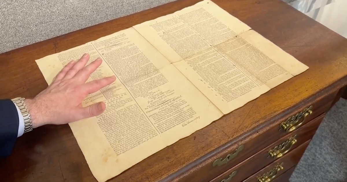 Rare 1787 copy of the U.S. Constitution up for auction