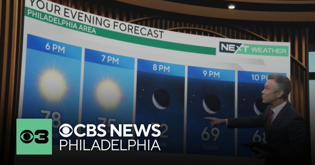 Sunny and clear Tuesday night in Philadelphia region - CBS Philadelphia
