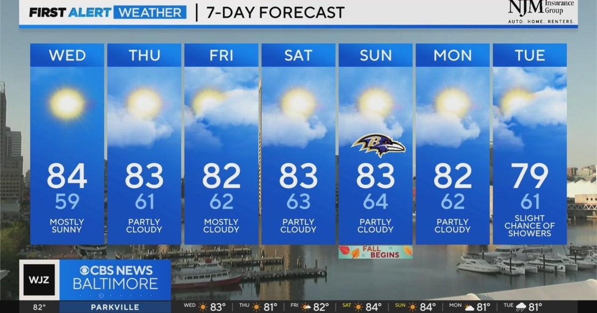 Fantastic stretch of weather continues in Maryland - CBS Baltimore