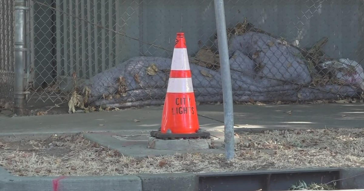 City of Sacramento called out in viral video for replacing damaged streetlamps with orange traffic c