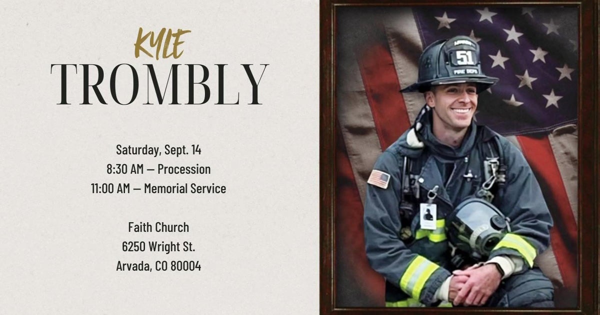Procession planned Saturday for fallen Arvada Firefighter Kyle Trombly ...