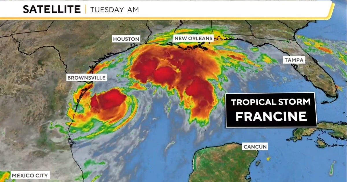 Tropical Storm Francine expected to make landfall in Louisiana as Cat 2 hurricane