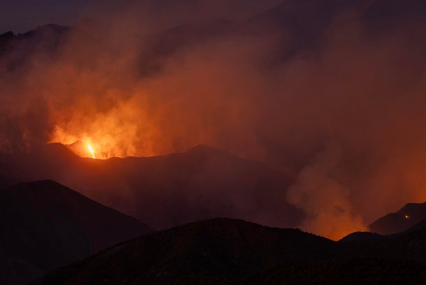 Bridge Fire Burns In Southern California