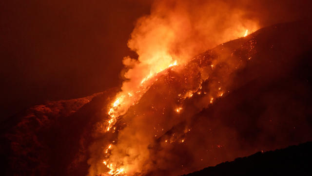 Firefighters Battle Line Fire In Southern California 