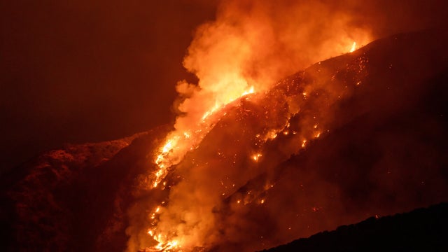 Firefighters Battle Line Fire In Southern California