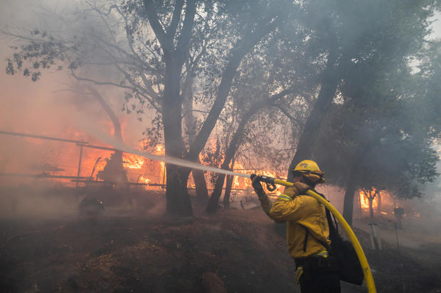 Airport Fire Forces Evacuations In Orange County, California 