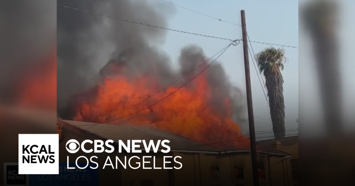 Fire destroys San Bernardino church - CBS Los Angeles