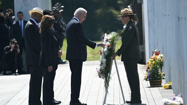 PHOTOS: President Biden, VP Harris, former President Trump visit Flight 93 National Memorial 