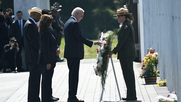 PHOTOS: President Biden, VP Harris, former President Trump visit Flight 93 National Memorial