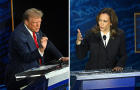 Former President Donald Trump and Vice President Kamala Harris at the presidential debate 