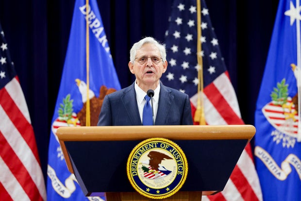 Attorney General Merrick Garland speaks at the Department of Justice in Washington, D.C., on Thursday, Sept. 12, 2024.