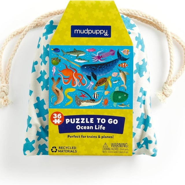 Mudpuppy ocean life puzzle to go