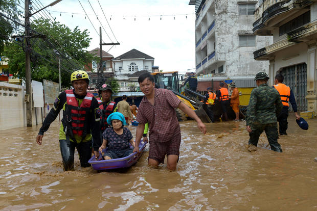 Flooding in Thailand following the impact of Typhoon Yagi 