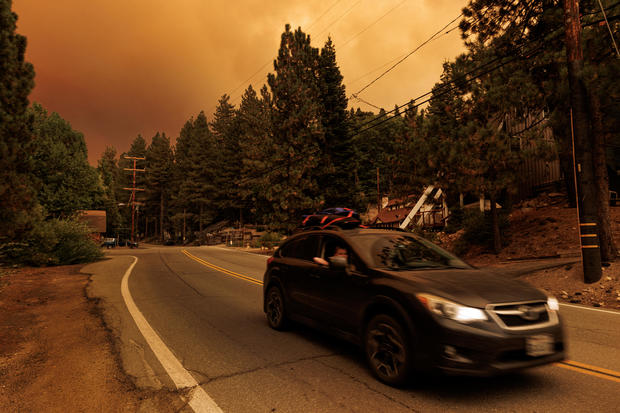 Line fire in Green Valley Lake, CA. 