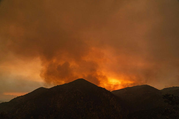 Firefighters Battle Line Fire In Southern California 