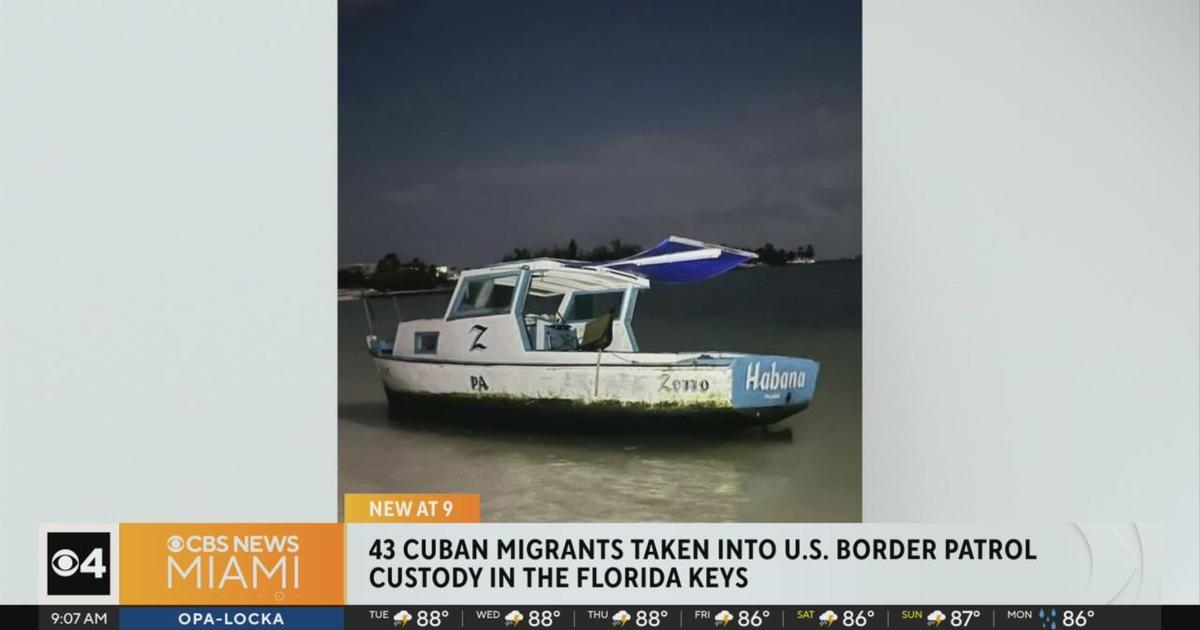 43 Cuban migrants picked up by U.S. Border Patrol in Florida Keys