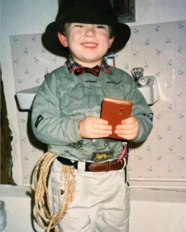 Ridgway as a child