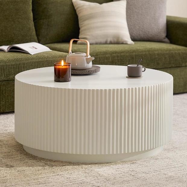 Article Nordens soft white coffee table 