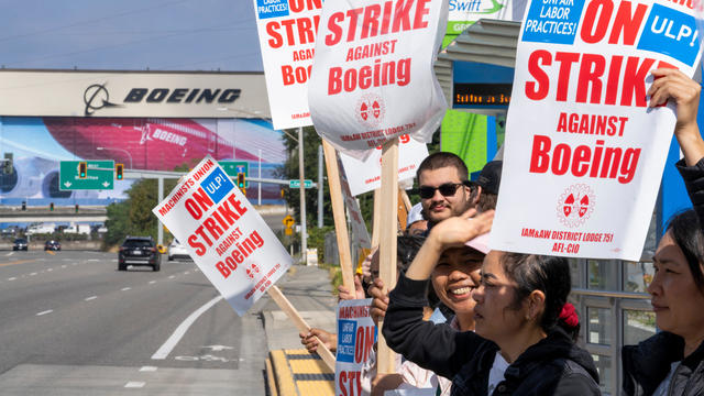 Boeing's Seattle Workers Walk Out In First Strike Since 2008 