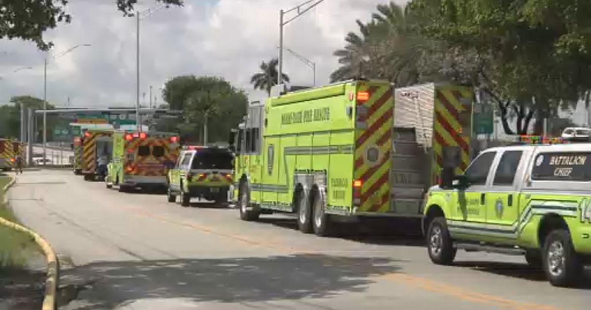 Firefighter hospitalized after Miami Gardens storage facility goes up in flames