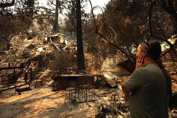 Wrightwood fire damage 