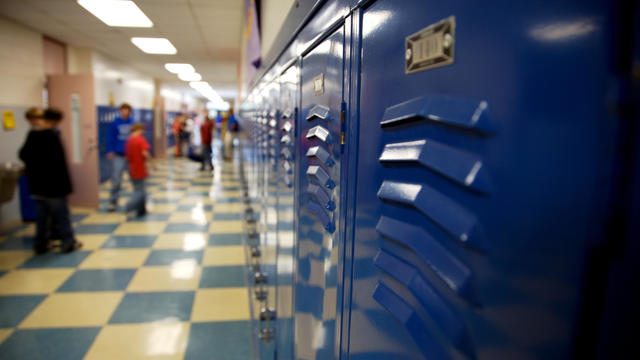 school hallway lockers 