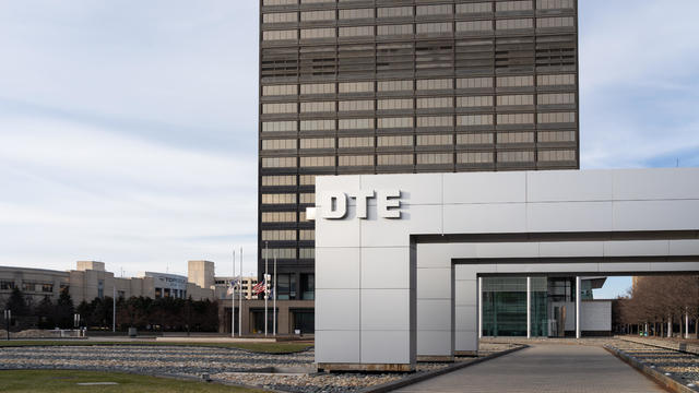 Detroit, Michigan, USA - December 26, 2021: DTE headquarters in Detroit, MI, USA. 