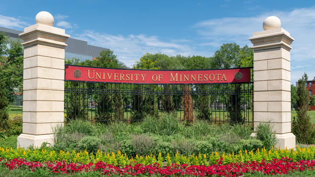 Entrance Sign near Stadium Village on the campus of the University of Minnesota 