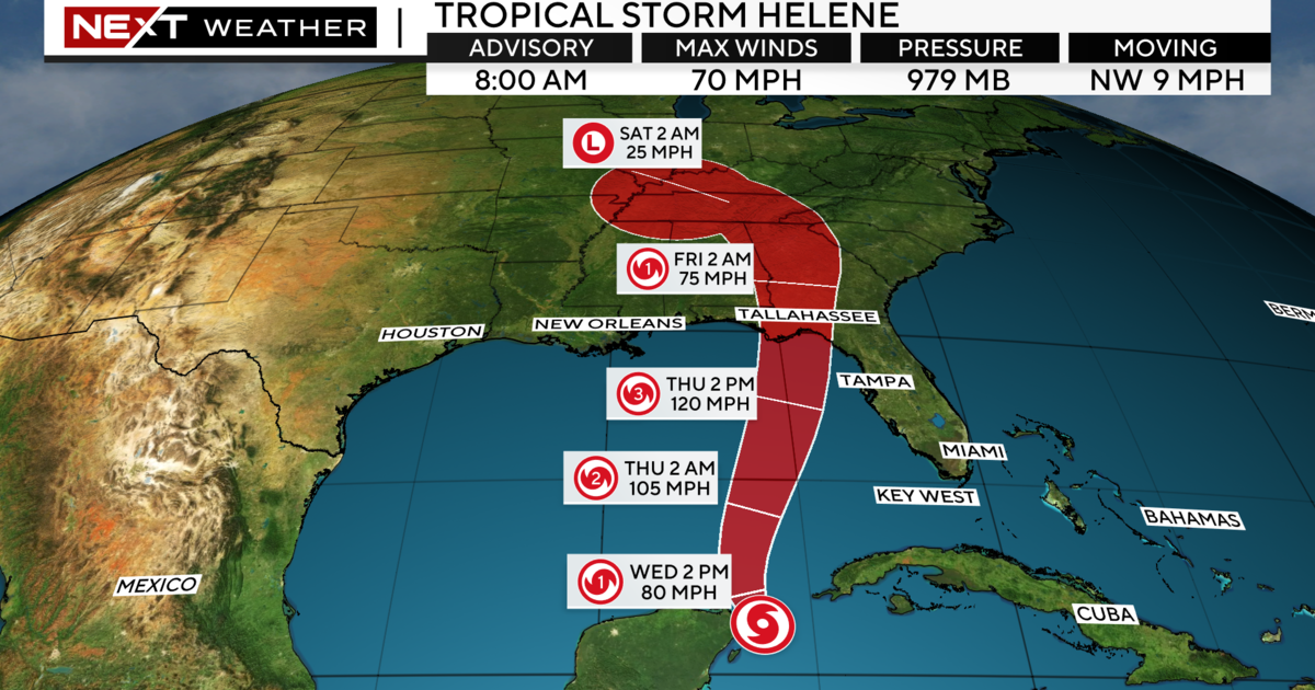 South Florida under tropical storm warning as Helene forecast to become hurricane on path to Florida’s Gulf Coast