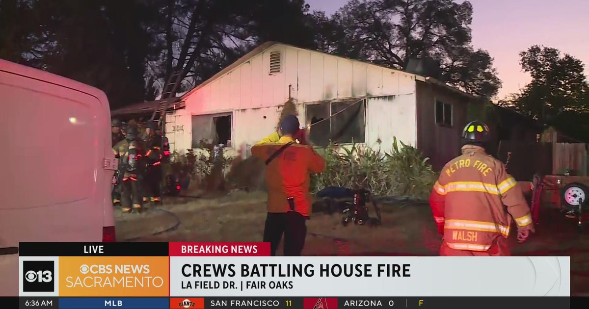 Crews battle early morning house fire in Fair Oaks