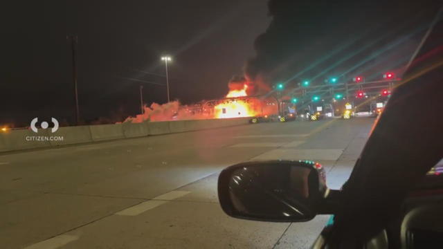 Tractor trailer fire on I-476 