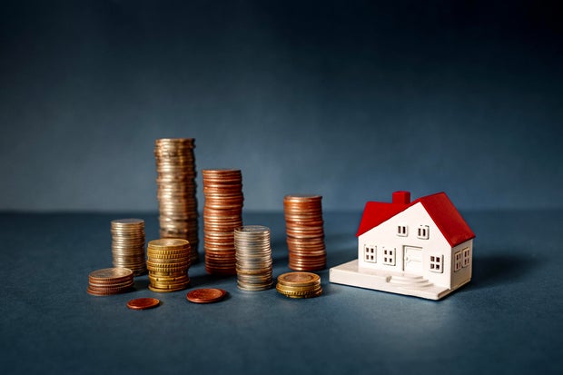 Home concept, Home savings, Selling home, Money and house, Business and finance concept