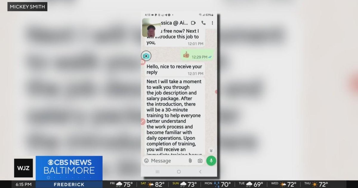 Scammers target people seeking remote work - CBS Baltimore