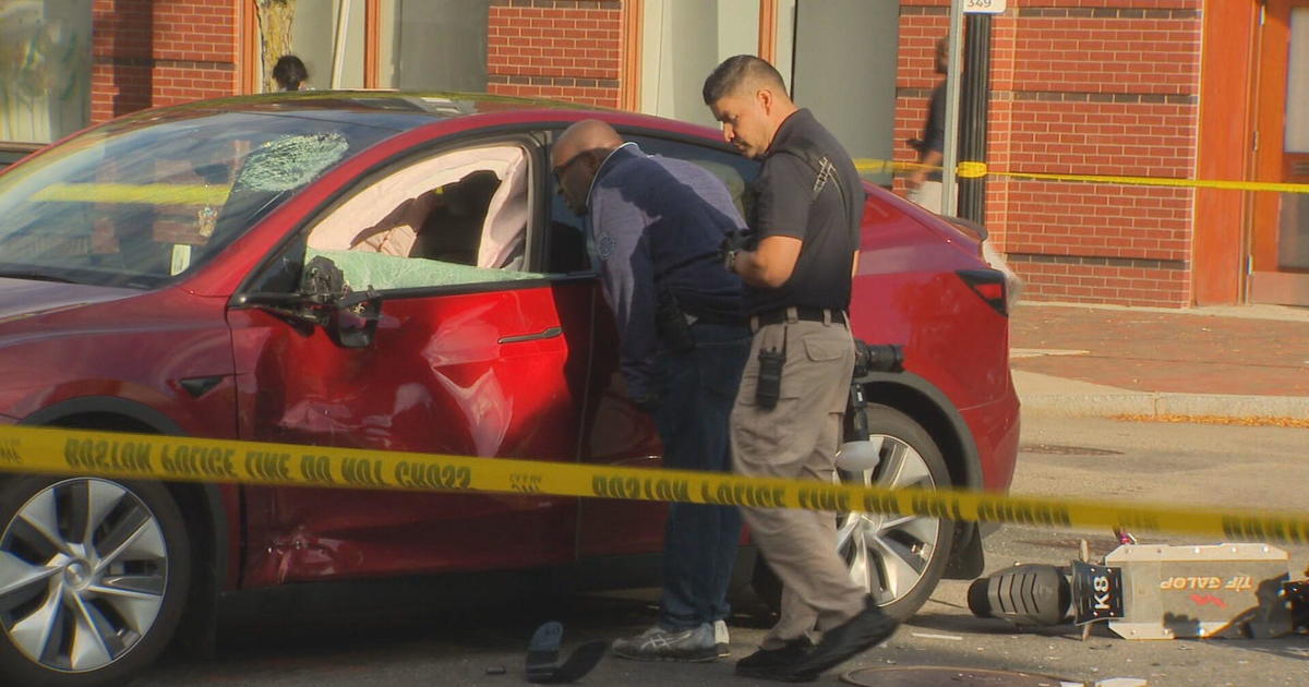 One person was seriously injured in an accident between a car and a scooter in Boston