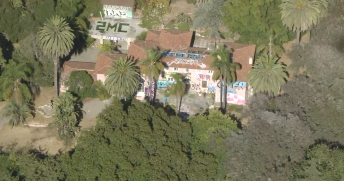 Bel Air mansion belonging to Osama bin Laden’s half-brother covered with graffiti Bel Air mansion belonging to Osama bin Laden’s half-brother covered with graffiti