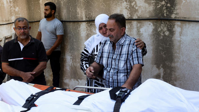 Funeral of people killed in an Israeli attack on the city of Ain Deleb, in Sidon 