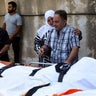 Funeral of people killed in an Israeli attack on the city of Ain Deleb, in Sidon 