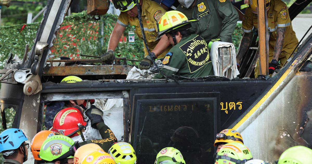 At least 23 people have died in a school bus fire in Thailand, police said