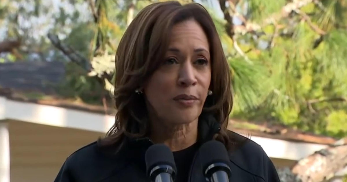 Kamala Harris speaks about Hurricane Helene recovery efforts - CBS News