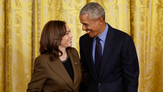 Vice President Kamala Harris and former President Barack Obama 