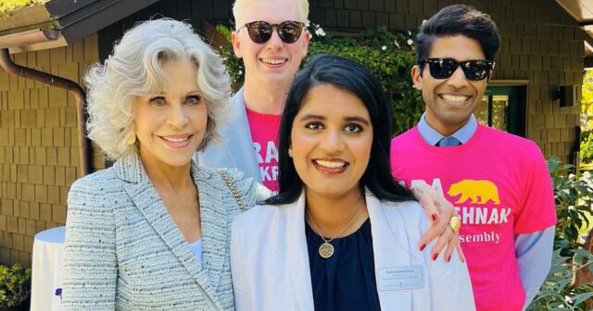 Jane Fonda goes door-to-door to support local candidates in 2024