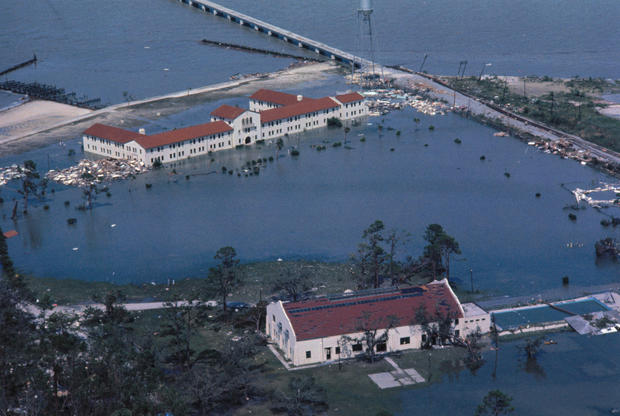 Damage Left by Hurricane Camille 