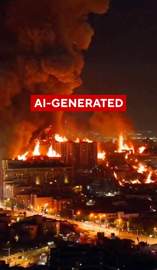 Screen shot from an AI-generated video
